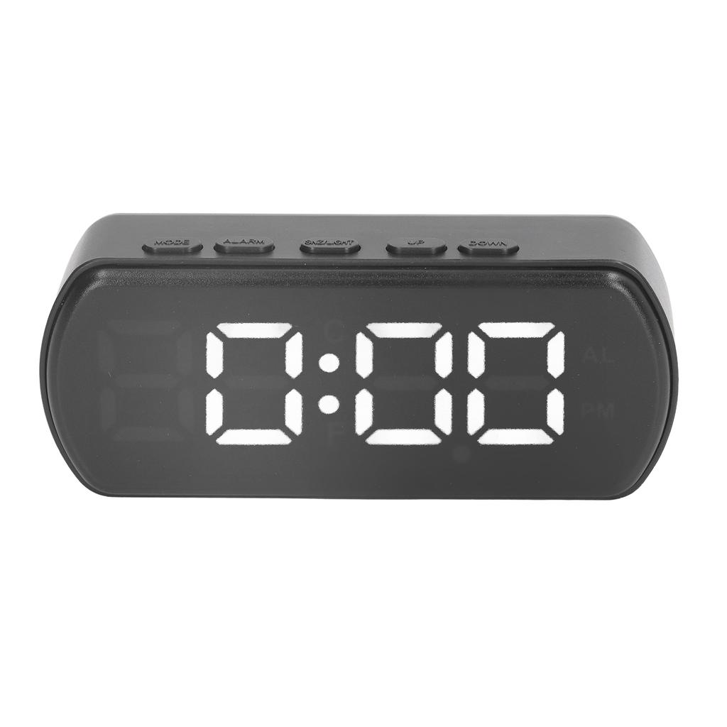 Digital Alarm Clocks Snooze Temperature 12 24Hr Small Electronic Desk Clock with LED Display for