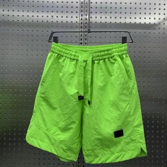 2Pcs/Set Men Summer Outfit Hooded Drawstring Short Sleeve Tops Elastic Waist Pockets