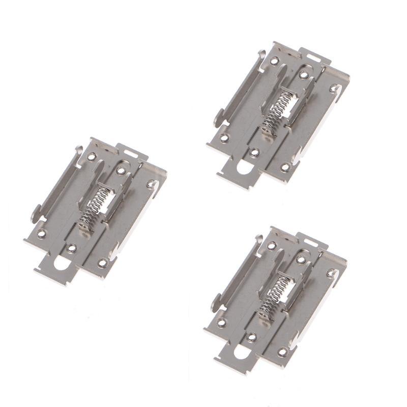 3 Pcs Single Phase SSR 35mm DIN Fixed Clip Clamp for w./