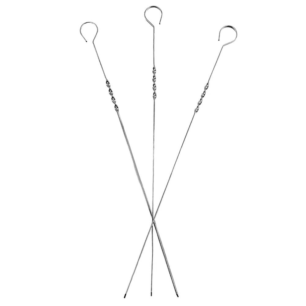 10x Steel Skewers Steel Skewers for Grilling Skewers 38.5