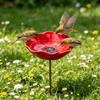 Distinctive metal flower garden decoration Offering Refreshment Space For Backyard Animals