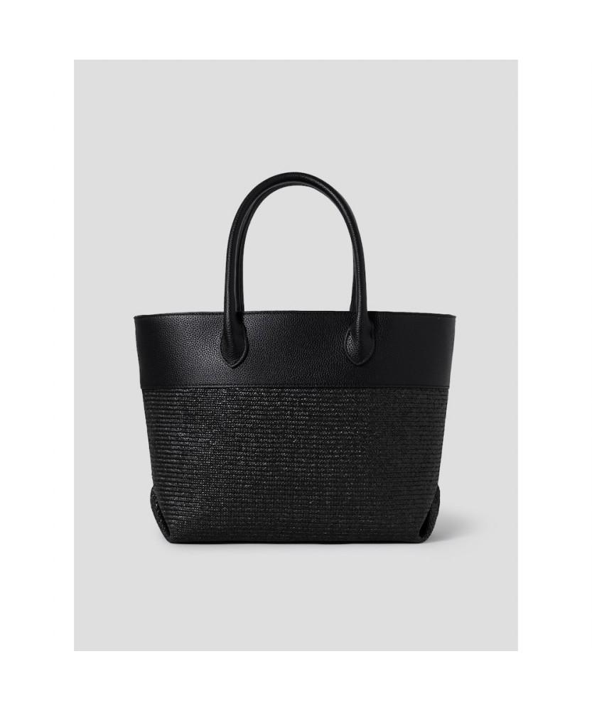 The Aperture Basket Rattan Bag Black (Ta67D4A025)