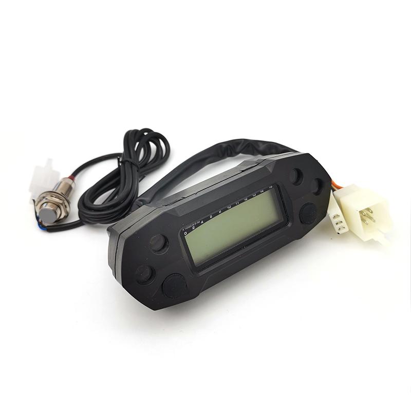 Universal Motorcycle LCD Mini Speedometer Digital Odemeter Electric Injection and Carburetor Meter