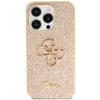 Etui Do iPhone 14 Pro Guess Glitter Script Big 4G Złote