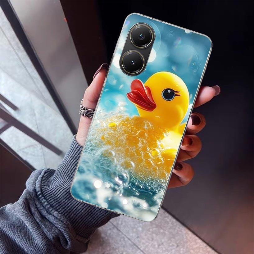 Rubber Ducks Swimming Pool Phone Case For Xiaomi Poco X7 X6 X5 Pro F7 Ultra Redmi 15C 15 13 13C 12 12C 10 10A 10C 9 9A 9C 9T She