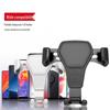 Aluminum Alloy Car Air Vent Gravity Phone Holder with Leather Texture