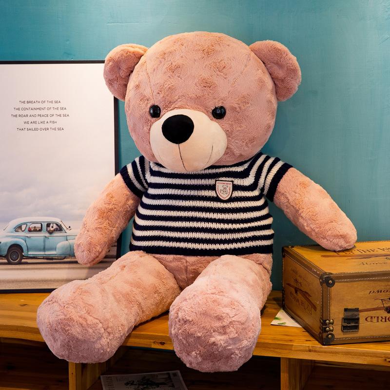 Teddy Bear Plush Toy Sweater Hug Bear Doll Big Bear Hug Pillow Doll Girl Birthday Gift