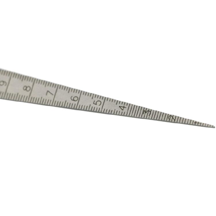 Taper Gage 0-15mm Stainless Steel Taper Welding Gauge Inch & Metric Feeler for G