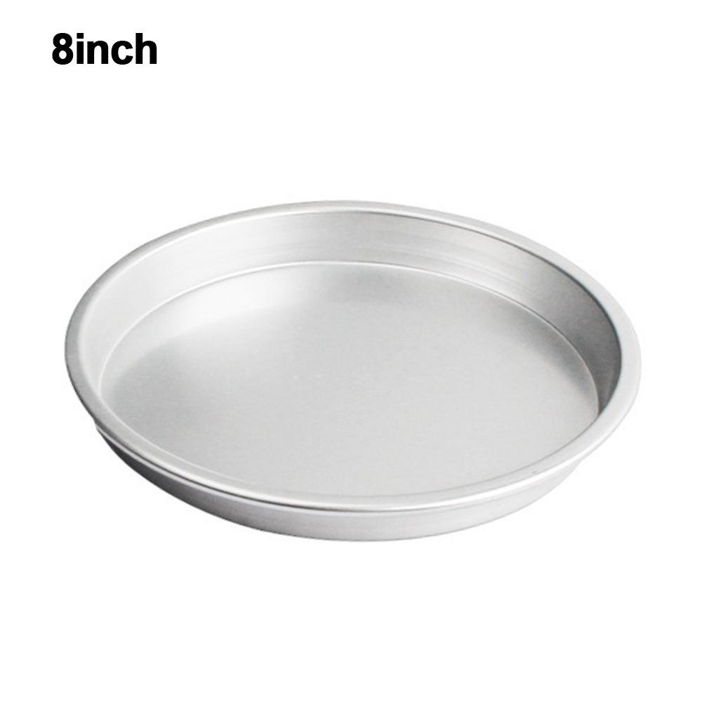 New Round Baking Tray Non-stick Even Heating Pizza Baking Pan Aluminum Alloy Bread Cake Tray