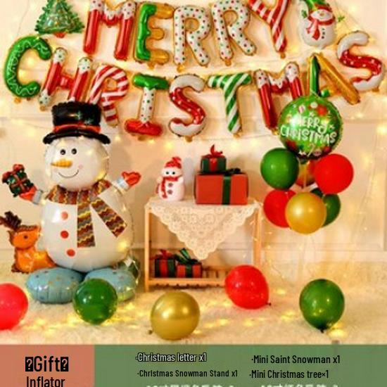 Christmas Letter Balloons for Storefronts, Kindergartens, Parties & Event Decorations