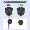 5pcs-20pcs Rocker Switch Black On Off 2 Pin Mini Round Toggle Switch 6A 250V 10A 125V 20MM Circle Switches for RV Car Truck Boat