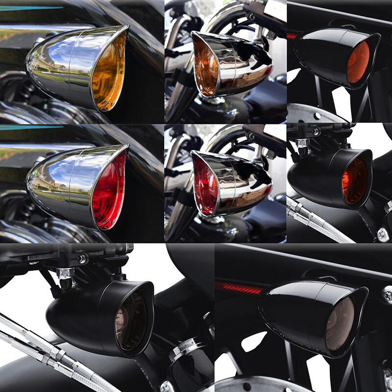 Turn Signal Light Lens Cover Visor Ring Fits For Harley Softail Touring 2000~22