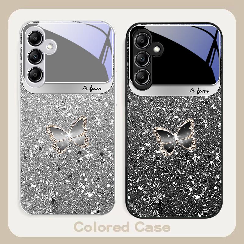 Blue white dot texture For Samsung A20 30 22 23 24 25 26 31 32 A33 34 35 42 50 51 52 53 54 55 56 70 71 72 73 glass phone case