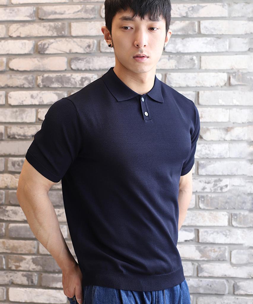 BOASTFIT Ice Collared Short Sleeve Knit