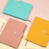 U-Shaped Magnetic Buckle A5 Notepad PU Leather Cover Students Notebook  Gift for Friends