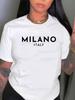 Milano Italy Graphic Print Cotton T-shirt