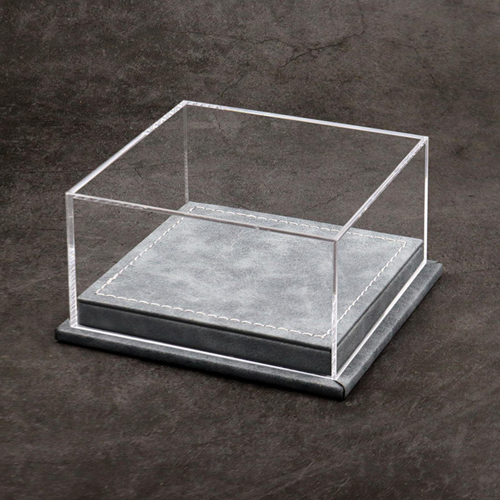 

Масштаб 1/64 Витрина для двух моделей автомобилей Прозрачная акриловая крышка Портативная Универсальная Компактная серый