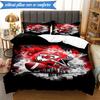 3PCS City Chiefs Emblem Printed Soft Bedding Set,Including 1pc Duvet Cover And 2pcs Pillowcases Perfect for Bedroom, Dormitory, Fan gift