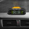 Solar/USB Charging Tire Pressure Monitoring System with 4 External Sensors Tire Pressure Monitor System for RVs Trailers Cars