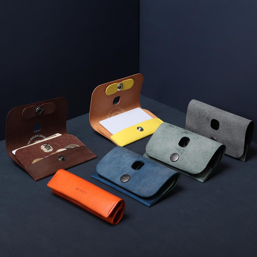 Wallet Mini Wallet Genuine Leather Sub Wallet Popular Made in Japan Thin Wallet 3WAY MINI WALLET Blue [Fabric] Men's Women's