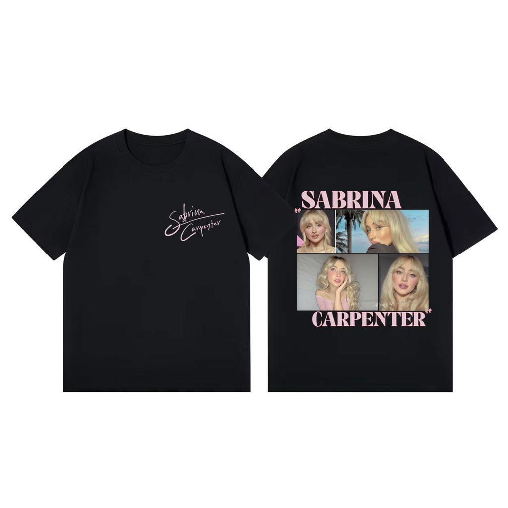 Singer Sabrina Carpenter Graphic T Shirts Unisex Women Fashion Aesthetic Short Sleeve Tshirts Summer Casual Loose Cotton Tshirt
