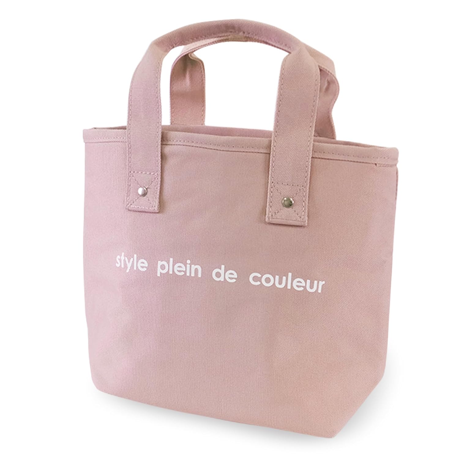 

Colorful style lunch tote bag (stylish practical insulated bag) bento back (nail pink)