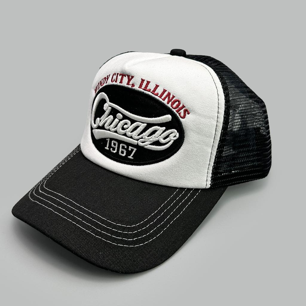 Hip Hop Mesh Letter Embroidered Baseball Cap Men'S And Women'S Shade Contrast Color Street Fruit Truck Hat