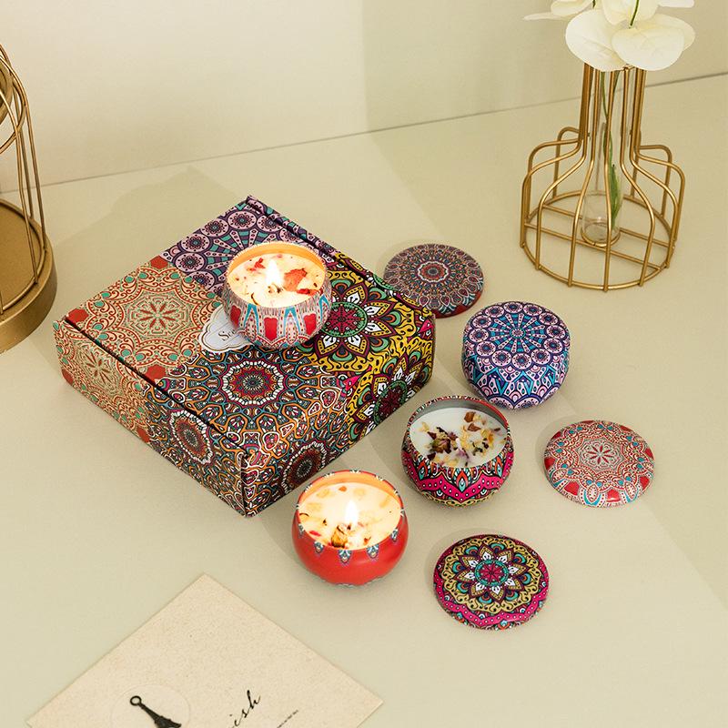 Scented Soy Candle - Romantic Fragrance with Dried Flowers, Ideal for Weddings, Valentine's, Birthdays, and Home Décor