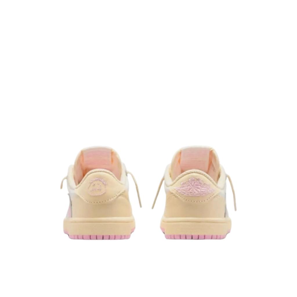 Air Jordan 1 Retro Low OG SP Travis Scott Rosa Pálido Infantil