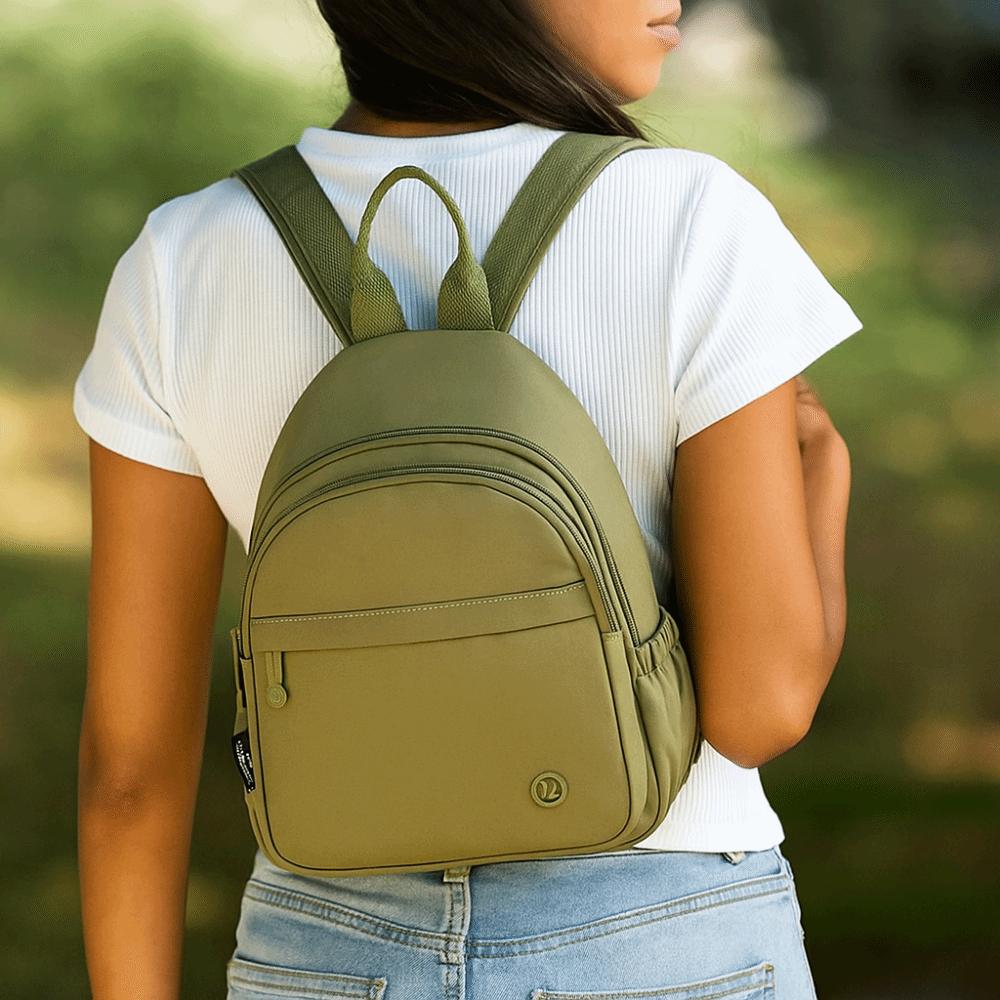 Portable Women Nylon Backpack Lightweight Minimalist Commuting Backpack  Unisex