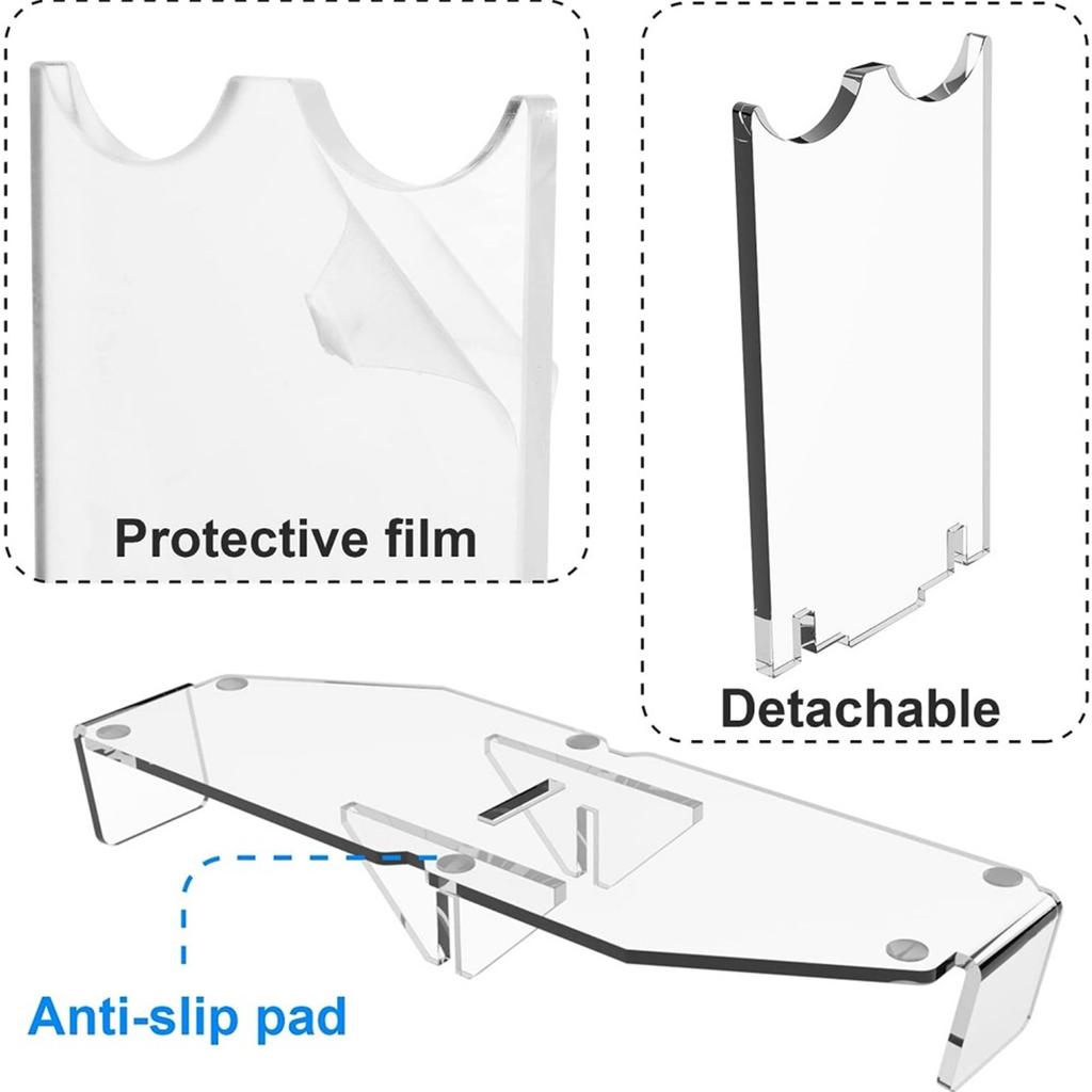 Display Holder Acrylic Lightsaber Display Stand Desktop Decorative Display Stand with Antiskid Pad Sword Holder