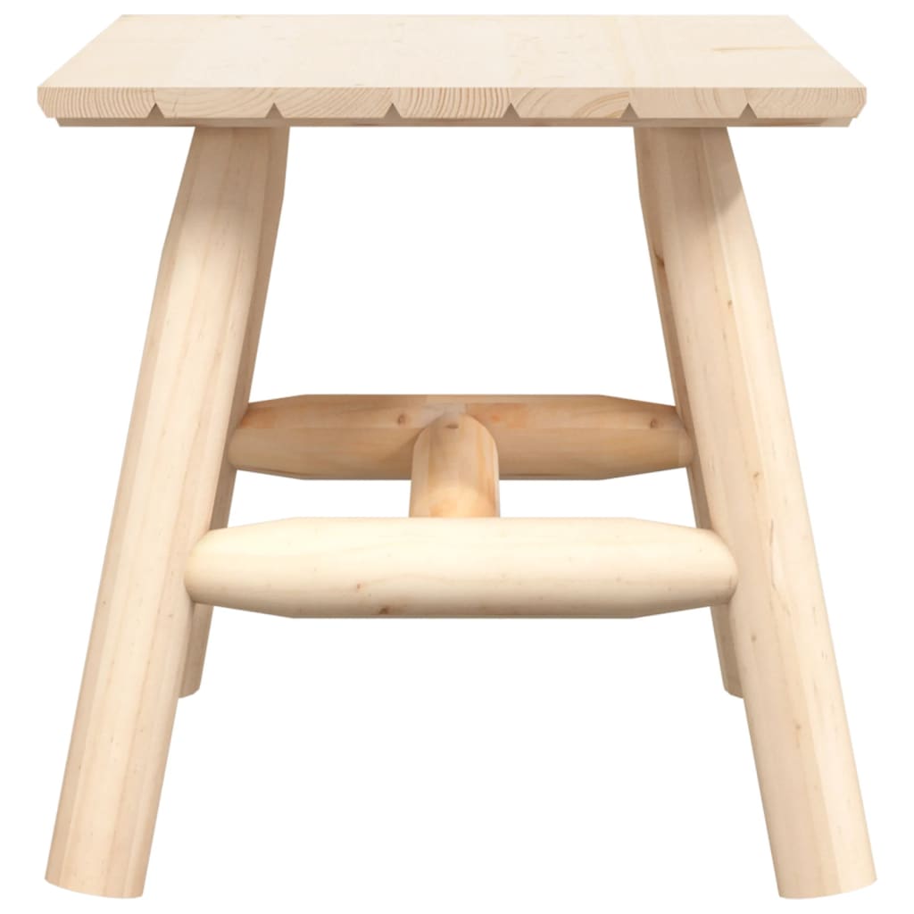 Side Table 49x49x50 cm Solid Spruce Wood
