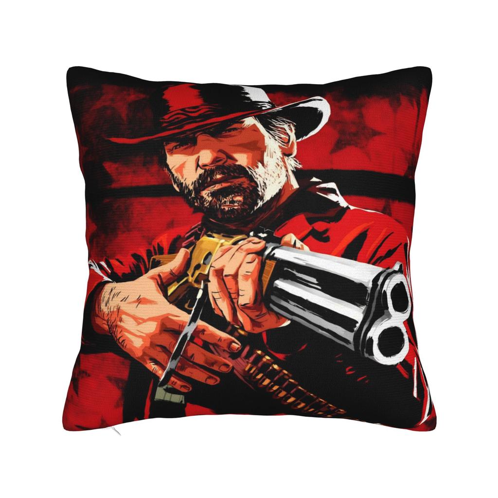 Decorative Pillow Cover Arthur Morgan Merch Home Pillow Case Cover Zippered MultiSize