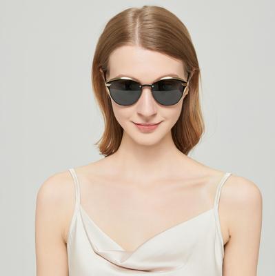 Retro Okrągłe Okulary Przeciwsłoneczne Polaryzacyjne Anti-UV: Moda Europejska i Amerykańska dla Kobiet