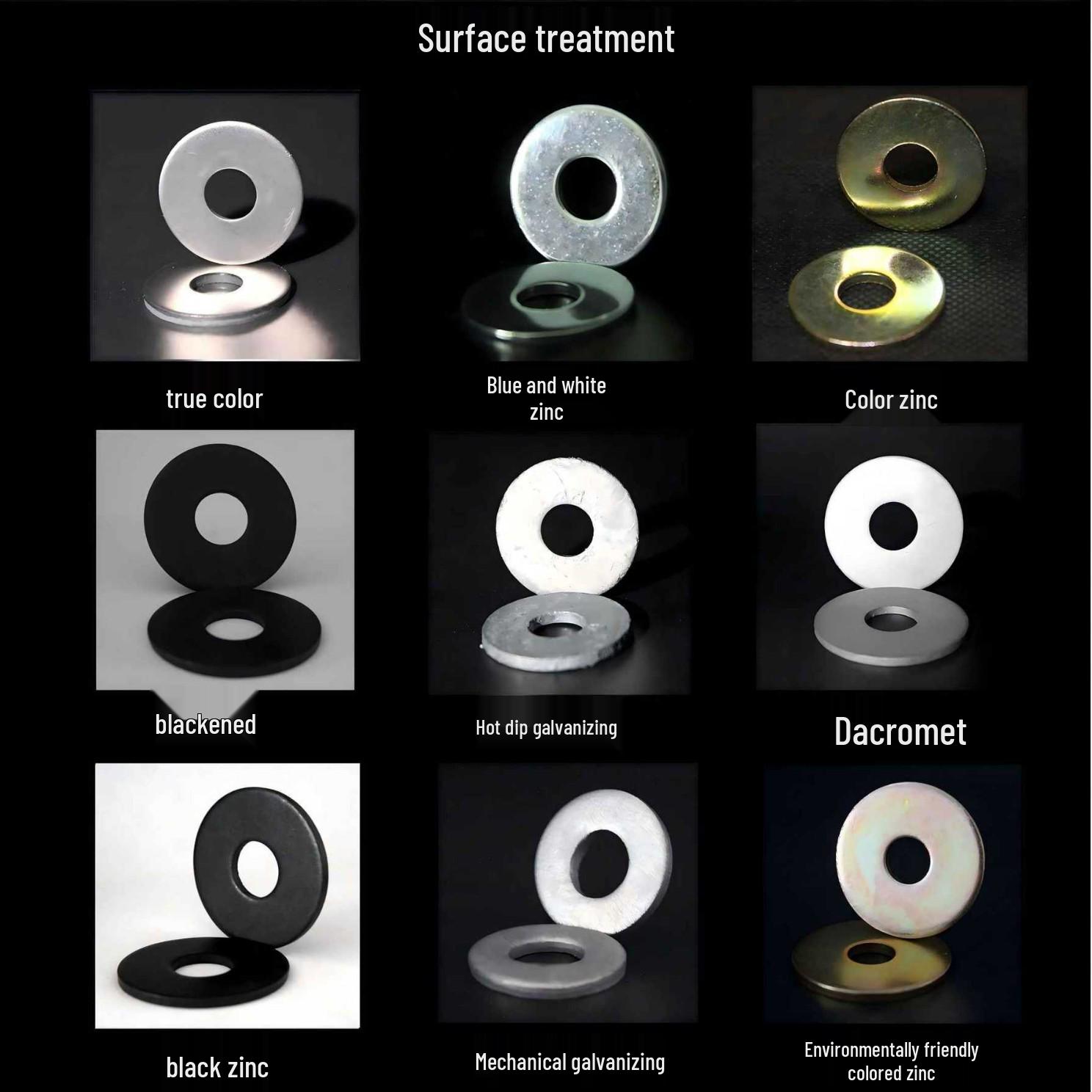 

DIN440R Eco-Friendly Galvanized Blue-White Zinc Wood Construction Flat Washer M5HV100 Plain