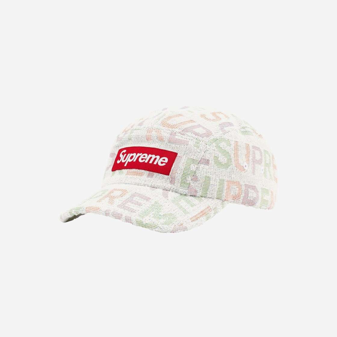 

Кепка Supreme Terry Spellout Camp Белая 22SS -