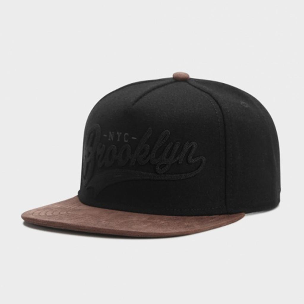 Unisex Brooklyn Embroidery Hip-Hop Hats Outdoor Adjustable Casual Baseball Caps Sunscreen Hat Fashionable Breathable Sun Hat