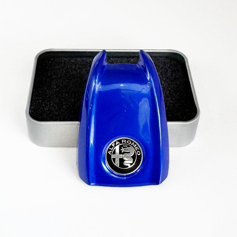 VDNQM1 Car Key Cover Replacement Key Case for Alfa Romeo Giulia Stelvio Tonale Carbon Fiber Style