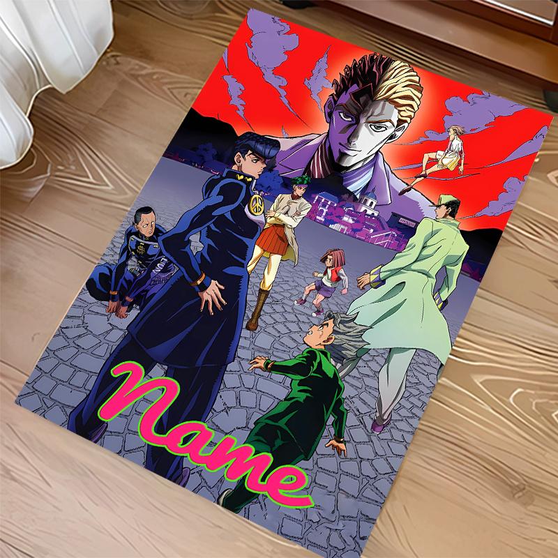 Custom Personalization JoJo's Bizarre Adventure Print Area Rug - Soft, Washable Non-Slip Indoor Mat,Living Room,Home&Office Decorative Rug