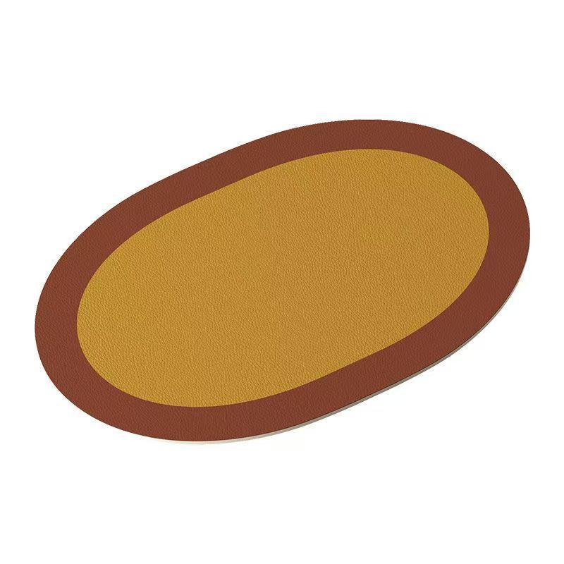 

Simple waterproof, oil-proof and high temperature-resistant disposable placemat household western food mat 0.8mm (Dark yellow,30*45cm) темно-желтого