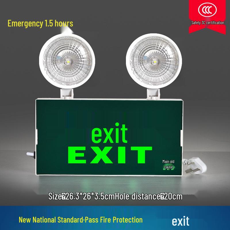 

Rechargeable LED Double Head Exit Sign for Emergency Evacuation 3