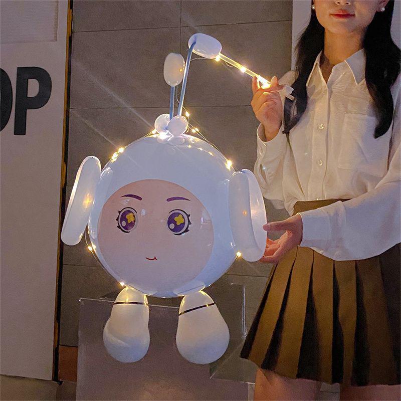 Cartoon Egg Waffle Lanterns: Luminous Bobo Balloons for Night Markets & Parties