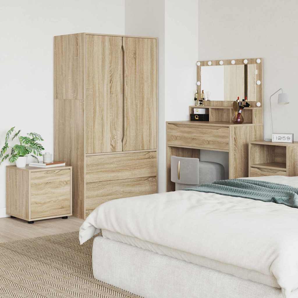 Bathroom Cabinet in Sonoma Oak 40.5 x 40 x 44 cm Particleboard