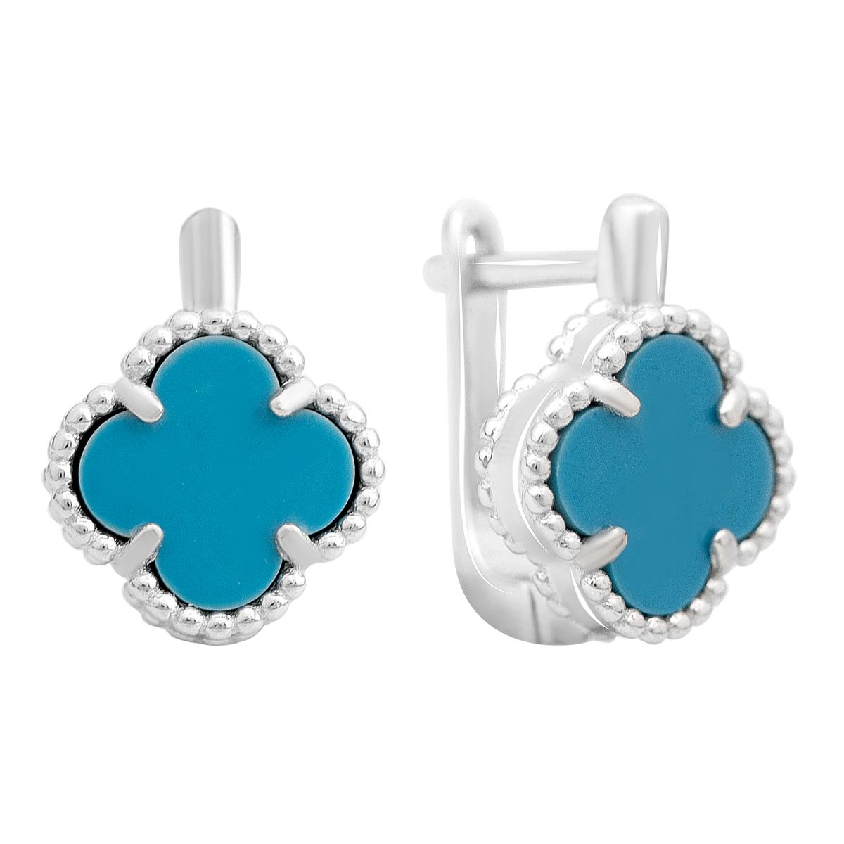 

Срібні сережки-підвіски з фіанітами. (60001923)