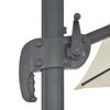 Traffic Light Umbrella with Aluminum Pole 400 X 300 Cm Sand Beige