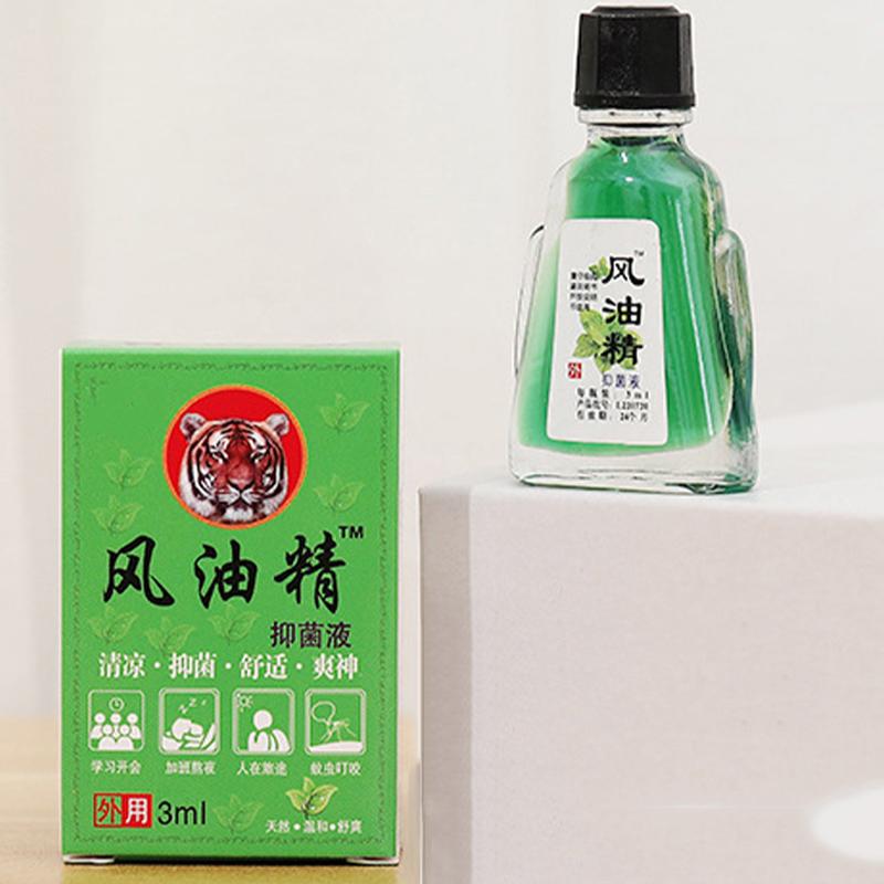 Tiger Herbal Summer Coolant Oil Chinese by Divine Anti-Drowsiness Formula for Travelers Heat Stress Defense & Mosquito Deterrent