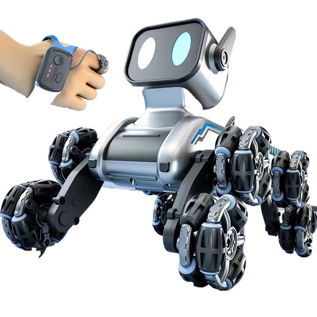 Remote-Controlled Eight-Wheeled Robot Car Toy for Kids - Hand-Sensing, Four-Wheel Drive Stunt Functionality