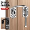 Rustfritt stål 90/180 graders bolt Sikkerhetsdørspenne Hjemmebeslag Innendørs skyvedørhasp Tyverisikker lås