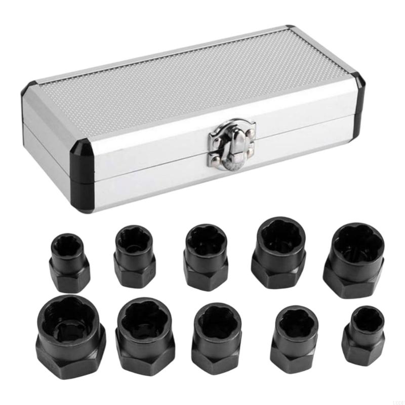 Professional Spirals Fluted Socket Extractor Set Corrosion Resistant Surfaces