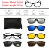 6 In 1 Polarized Sunglasses Men Women Magnetic Clip On Glasses  Optical Prescription Eyeglass Frames Magnet Clips